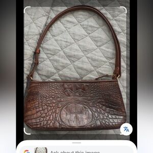 Brahmin Anytime Mini Croc-Embossed Shoulder Bag